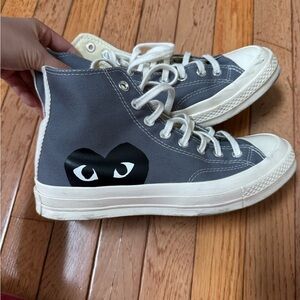 Gray High-Top CDG Converse
